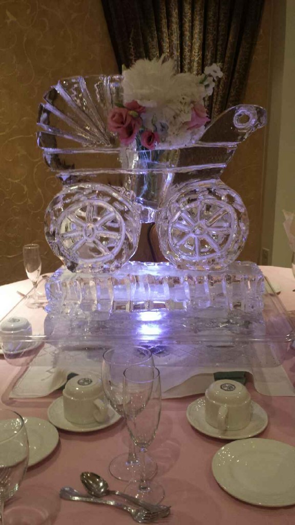 Baby Carriage Centerpiece