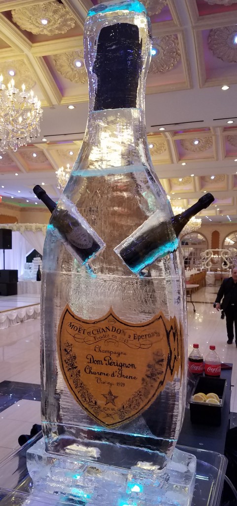 Dom Perignon with Two (2) Bottle Holders